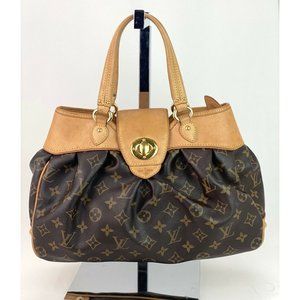 Louis Vuitton Handbag BOETIE PM Monogram Brown Canvas Hobo Tote Bag